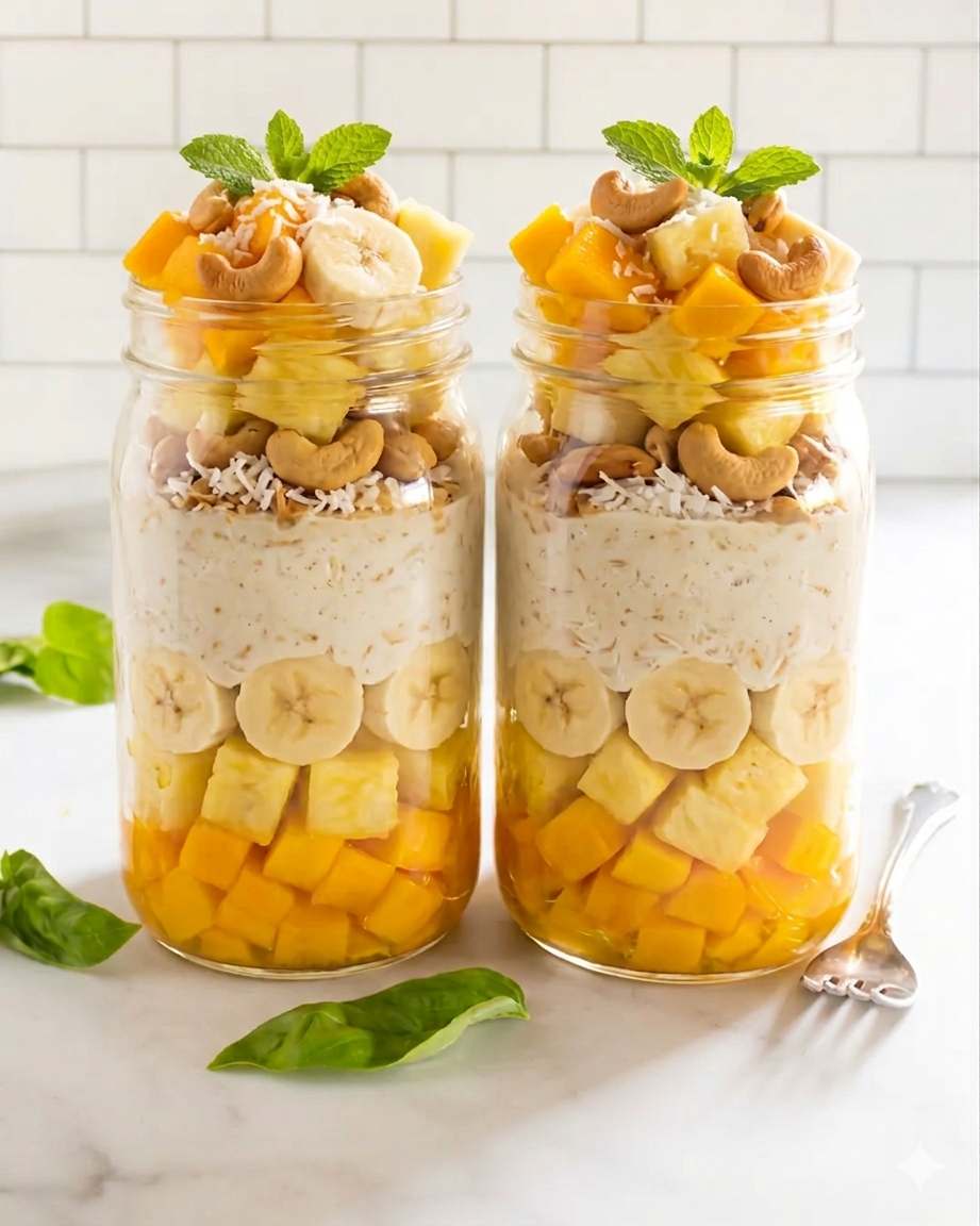 SALADA TROPICAL COM WHEY DE COCO